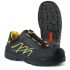 Jalas 1558 Unisex Black, Grey, Yellow Aluminium Toe Capped Safety Shoes, UK 2, EU 35