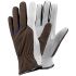 TEGERA Black, Blue, Grey, White Leather Dry Environment Work Gloves, Size 7