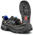 Jalas 1258 Unisex Black, Blue Composite Toe Capped Safety Shoes, UK 4, EU 37