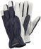 Tegera TEGERA Blue, White Cotton, Leather Assembly Work Gloves, Size 10