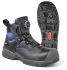 Jalas 1278 Unisex Black, Blue Composite Toe Capped Safety Shoes, UK 5, EU 38