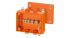 HENSEL Fk Stahlblech Installationsdose Orange IP66, BxTxH 80mm x 200mm x 150mm