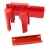 Master Lock Red Zenex Thermoplastic Ball Valve Lockout, 7mm Shackle