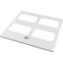 Eaton Grey Cover Plate Steel Faceplates & Mounting Plates