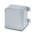 E S6 A Series Silver 316L Stainless Steel Junction Box, ATEX, IECEx, 382 x 458 x 160mm