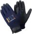 Tegera TEGERA Black, Blue Nylon Damp Environment Work Gloves, Size 9, Latex Coating