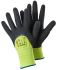 Tegera TEGERA Black, Green Polyester Wet Environment Work Gloves, Size 10, Latex Foam Coating