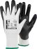 Tegera TEGERA Black, White HPPE, Nylon, Polyester, Spandex Cut Resistant Work Gloves, Size 5, Polyurethane Coating