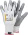 Tegera TEGERA Grey, White HPPE, Nylon, Spandex Cut Resistant Work Gloves, Size 7, Polyurethane Coating