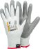 Tegera TEGERA Grey, White HPPE, Nylon, Spandex Cut Resistant Work Gloves, Size 6, Polyurethane Coating