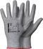 Guantes de trabajo de HPPE, Nylon, Lycra Gris Tegera serie TEGERA, talla 9, con recubrimiento de Poliuretano