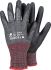 Tegera TEGERA Black Glass Fibre Thread, HPPE, Polyester, Spandex Cut Resistant Work Gloves, Size 10, Polyurethane