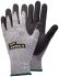 Tegera TEGERA Black, Grey HPPE, Nylon, Spandex Cut Resistant Work Gloves, Size 11, Nitrile, Nitrile Foam Coating