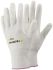 Tegera TEGERA White HPPE, Nylon, Spandex Cut Resistant Work Gloves, Size 11, Polyurethane Coating