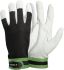 Tegera TEGERA Black, Green, White Leather Dry Environment Work Gloves, Size 10