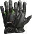 Tegera TEGERA Black, Green Synthetic Leather Dry Environment Work Gloves, Size 6