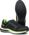 Jalas 5668 Unisex Black/Green/White Steel Toe Capped Safety Shoes, UK 6.5, EU 40