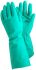 Tegera TEGERA Green Nitrile Chemical Resistant Work Gloves, Size 10