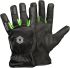 Tegera TEGERA Black, Green Synthetic Leather Cold Resistant Work Gloves, Size 10