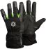 Tegera TEGERA Black, Green Synthetic Leather Cold Resistant Work Gloves, Size 10