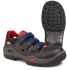Jalas 3800R Unisex Black, Blue, Red Aluminium Toe Capped Safety Shoes, UK 3, EU 36