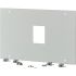 Eaton Grey 1 Gang Front Plate Steel Faceplate