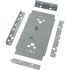 Eaton Dark Grey 3 Gang Reinforcement Plate Faceplate & Mounting Plate