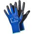 Tegera TEGERA Black, Blue Nylon Dry Environment Work Gloves, Size 10, Polyurethane Coating