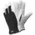 Tegera TEGERA Black, White Leather Cut Resistant Work Gloves, Size 10