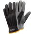 Tegera TEGERA Black, Grey Leather Heat Resistant Work Gloves, Size 8