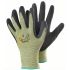 Tegera TEGERA Black, Green Glass Fibre Thread, Para-aramid Cut Resistant Work Gloves, Size 11, Neoprene Coating