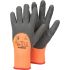 Tegera TEGERA Grey, Orange Acrylic, Polyester (Liner) Heat Resistant Work Gloves, Size 10, Latex Coating