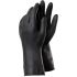 TEGERA Black Latex Chemical Resistant Work Gloves, Size 10.5