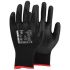 Tegera TEGERA Black Nylon Dry Environment Work Gloves, Size 8, Polyurethane Coating