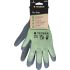 Tegera TEGERA Green, Grey Recycled Polyester, Spandex Heat Resistant Work Gloves, Size 11, Nitrile Foam Coating