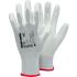 Tegera TEGERA White Nylon Dry Environment Work Gloves, Size 5, Polyurethane Coating