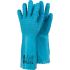 Tegera TEGERA Blue Latex Chemical Resistant Work Gloves, Size 7