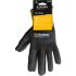 Tegera TEGERA Black, Yellow Nylon, Spandex Heat Resistant Work Gloves, Size 10, Nitrile, Polyurethane Coating