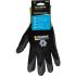 Tegera TEGERA Black, Yellow Acrylic, Fleece, Nylon, Spandex Cold Resistant Work Gloves, Size 8, Nitrile, Nitrile Foam,