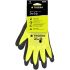 Tegera TEGERA Black, Yellow Polyester, Spandex Heat Resistant Work Gloves, Size 8, Nitrile Foam Coating