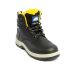 5240 Black Steel Toe Capped Unisex Safety Boots, UK 8, EU 42