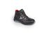 Bicap Sparrow Unisex Black Composite  Toe Capped Safety Shoes, UK 4, EU 37