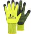 Tegera TEGERA Black, Yellow Polyester, Spandex Heat Resistant Work Gloves, Size 11, Nitrile Coating