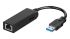 D-Link USB 3.0 Ethernet-adapter porte, USB 3.0 til RJ45 hun, 1000Mbit/s