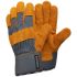 Guantes de trabajo de Piel Gris, Amarillo Tegera serie TEGERA, talla 11, Entornos severos