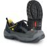 Jalas 3118 Unisex Black, Grey, Yellow Aluminium Toe Capped Safety Shoes, UK 10.5, EU 45