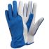 Tegera TEGERA Blue, White Leather Fine Assembly Work Gloves, Size 9