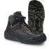 Jalas 3498 Unisex Black, Grey, Yellow Aluminium Toe Capped Safety Shoes, UK 5, EU 38