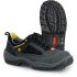 Jalas 3110 Unisex Black, Grey, Yellow Aluminium Toe Capped Safety Shoes, UK 5, EU 38