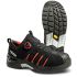 Jalas 9965 Unisex Black, Red Aluminium Toe Capped Safety Shoes, UK 6.5, EU 40